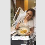 Michelle Bolsonaro publica foto internada em hospital: "1ª refeição do dia"