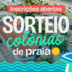 Abertas as inscrições para sorteios da temporada 2026/2027 das colônias de praia